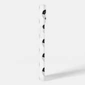 Eenvoudige zwart-witte voetballen monogram Case-Mate iPhone case (Achterkant / Rechts)