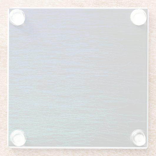 Eenvoudige Zwarte Blauwe Teal Abstracte Krabbel Te Glazen Onderzetter (Achterkant)