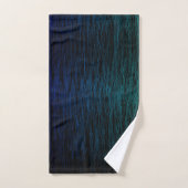 Eenvoudige zwarte Blauwgroen, Abstracte, grijpbare Bad Handdoek (Handdoek)