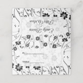 Eenvoudige zwarte bloemen (Buitenkant ongevouwen)