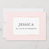 Eenvoudige zwarte bruidskaart van Elegant Gold Save The Date (Voorkant)