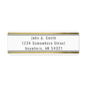 Eenvoudige zwarte en goudolie etiket (Voorkant)