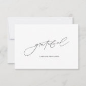 Eenvoudige zwarte en witte Kaart (Voorkant)