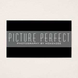 Eenvoudige zwarte fotograaf voor fotografie visitekaartje