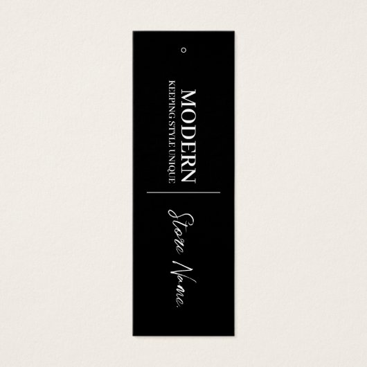 Eenvoudige zwarte klep met hoge beeldschermprijs mini visitekaartjes (Voorkant)