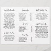 Eenvoudige zwarte witte hedendaagse QR-code Modern Flyer (Achterkant)