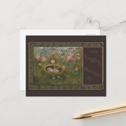 EENVOUDIGER BRIEFKAART (Voorkant / Achterkant in situ)