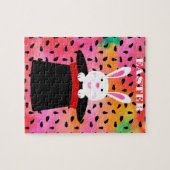 EENVOUDIGER BUNNY IN PET PUZZLE. JIGSAW PUZZLE LEGPUZZEL (Horizontaal)