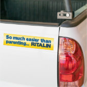Eenvoudiger dan Ouderschap... RITALIN Bumpersticker (Op Truck)
