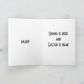 EENVOUDIGER IS NORM EN SPRING IS HIER - WENSEN VOO FEESTDAGEN KAART (Binnen)