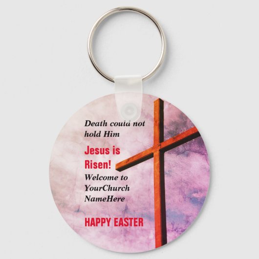 EENVOUDIGER | Jesus is Risen Sleutelhanger (Voorkant)