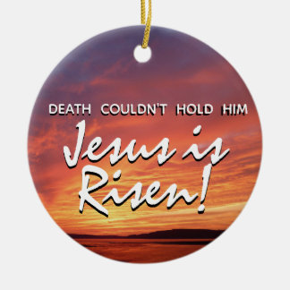 EENVOUDIGER Jezus is CHRISTELIJK herrijzenis Keramisch Ornament