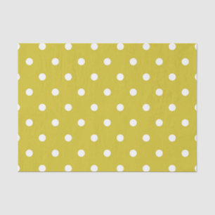 EENVOUDIGER MET WITTE POLKA DOTS TISSUEPAPIER
