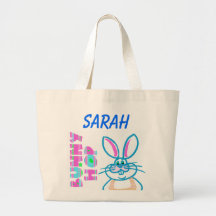 EENVOUDIGERE BUNNY PERSONALISEERDE CANVAS TAS