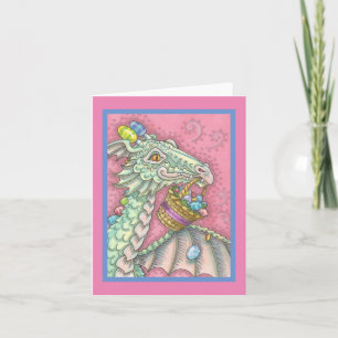 EENVOUDIGERE DRAGON EEGG DROP GREETTE NOOT CARD Bl Feestdagen Kaart