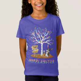 EENVOUDIGERE EGG BUNNY RABBIT GIRL'S T-SHIRT