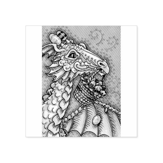 EENVOUDIGERE EGG DRAGON, FANTASY RUBBER STEMP RUBBERSTEMPEL (Afrduk)