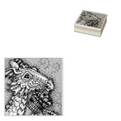 EENVOUDIGERE EGG DRAGON, FANTASY RUBBER STEMP 	RUBBERSTEMPEL (Gestempeld)