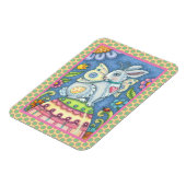 EENVOUDIGERE EGG FAIRY, FANTASY RABBIT MAGNET Rect Magneet (Linkerzijde)