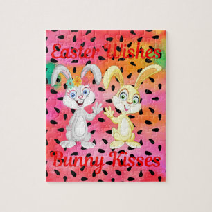 EENVOUDIGERE WISSEN, BUNNY KISSES JIGSAW PUZZLE LEGPUZZEL