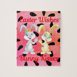 EENVOUDIGERE WISSEN, BUNNY KISSES JIGSAW PUZZLE LEGPUZZEL
