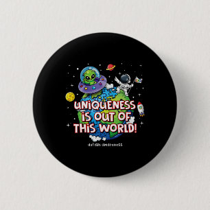 Eenvoudigheid is uit deze wereldwijde bewustwordin ronde button 5,7 cm