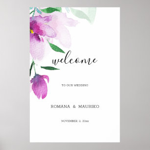 Eenvoudigheid van de kunstbloemen van de gewelddad poster