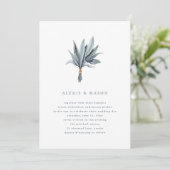 Eenvoudigheid van eucalyptus | Uitnodiging tot wed (Staand voorkant)