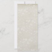 Eenvoudigheids-Bridal-partijprogramma Kaart (Achterkant)