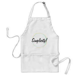 Eenvoudigheids Concentric Circles Apron Standaard Schort