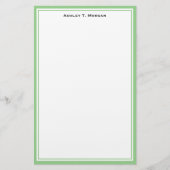 Eenvoudigheids DIY Lijst Wit Gepersonaliseerd Groe Briefpapier (Voorkant)