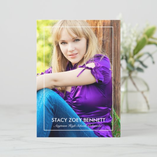 Eenvoudigweg 1 Aankondiging van het Afstuderen van (Staand voorkant)