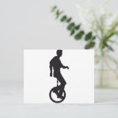 eenwielrister briefkaart (Staand voorkant)