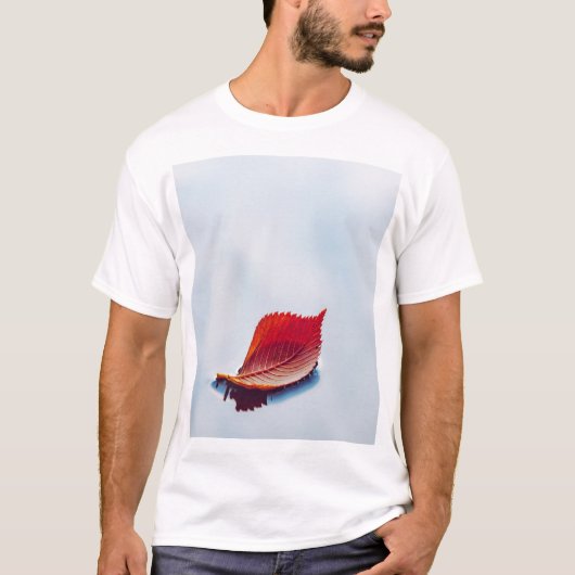 eenzaam blad t-shirt (Voorkant)