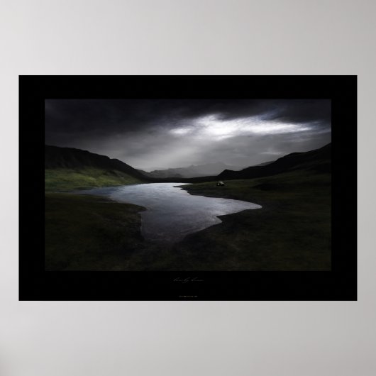 eenzaam huis poster (Voorkant)