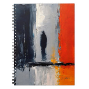 Eenzaamheid – Abstracte figuur in stedelijke stilt Notitieboek