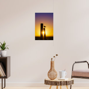 Eenzaamheid bij schemering poster