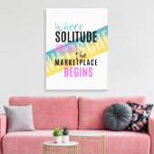 Eenzaamheid en menigten Introvert Nietzsche quote Canvas Afdruk (Insitu (Woonkamer))