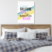 Eenzaamheid en menigten Introvert Nietzsche quote Canvas Afdruk (Insitu (Slaapkamer))