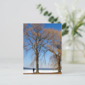 Eenzaamheid - meer van Cayuga Briefkaart (Staand voorkant)