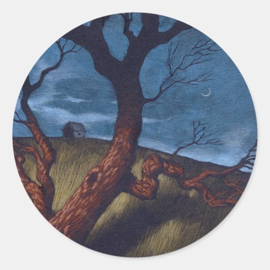 Eenzaamheid Ronde Sticker (Voorkant)