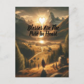 Eenzaamheid tussen de bergen briefkaart (Voorkant)