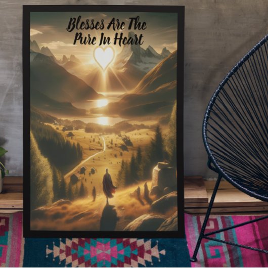 Eenzaamheid tussen de bergen poster