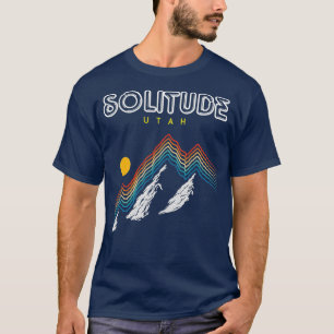 Eenzaamheid UtahSki Resort 1980s Retro T-shirt