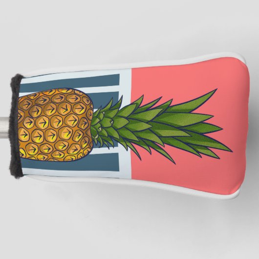 'Eenzame ananas' | eigenzinnig Golfheadcover (Voorkant)