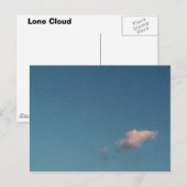 eenzame cloud briefkaart (Voorkant / Achterkant)