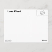 eenzame cloud briefkaart (Achterkant)