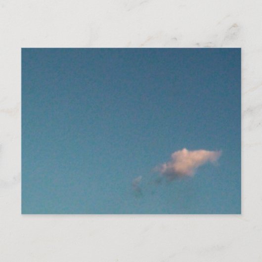 eenzame cloud briefkaart (Voorkant)