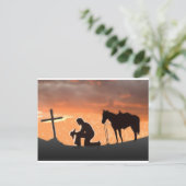 Eenzame Cowboy Briefkaart (Staand voorkant)