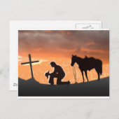 Eenzame Cowboy Briefkaart (Voorkant / Achterkant)